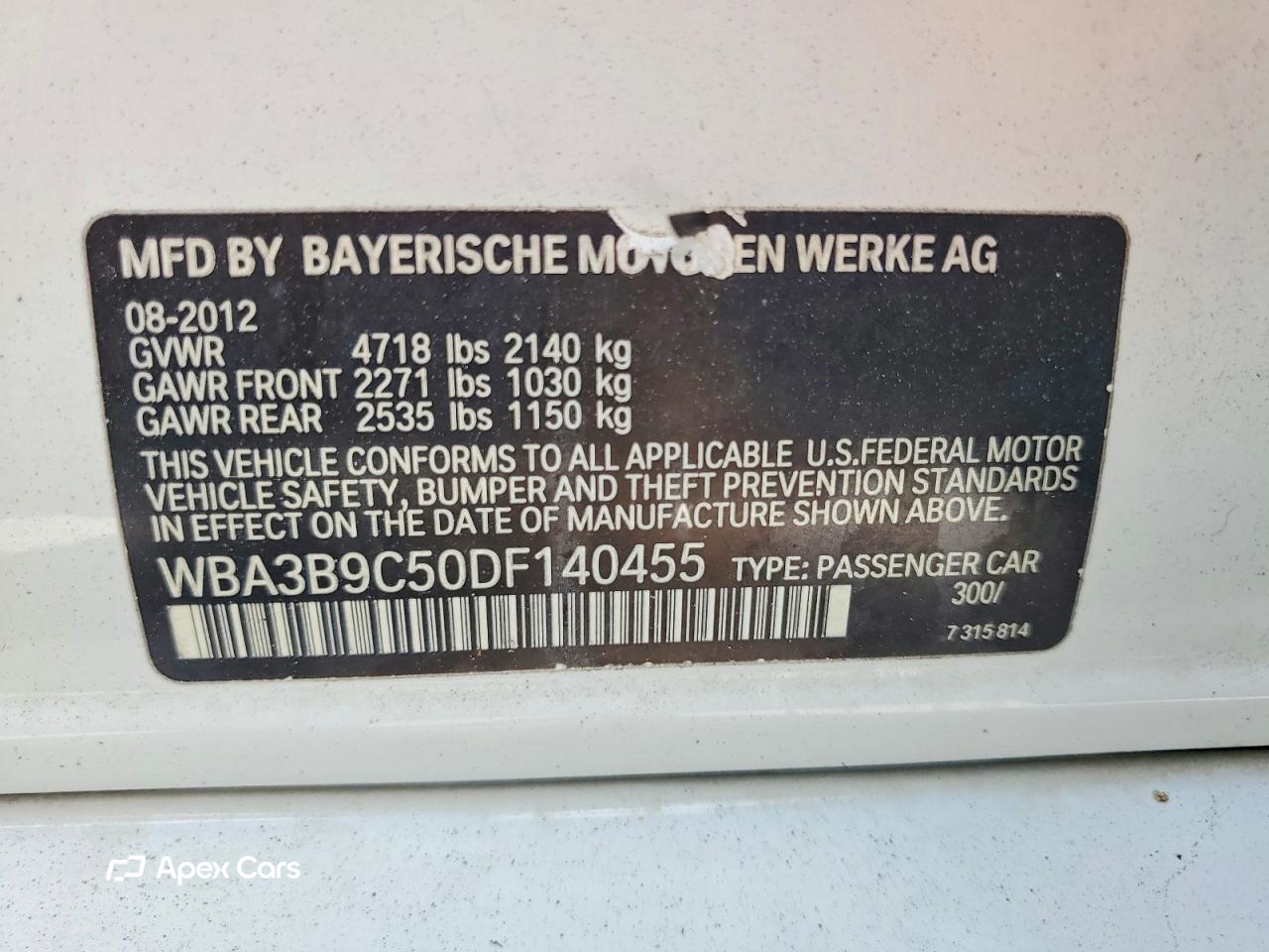 BMW Series 3 2013
