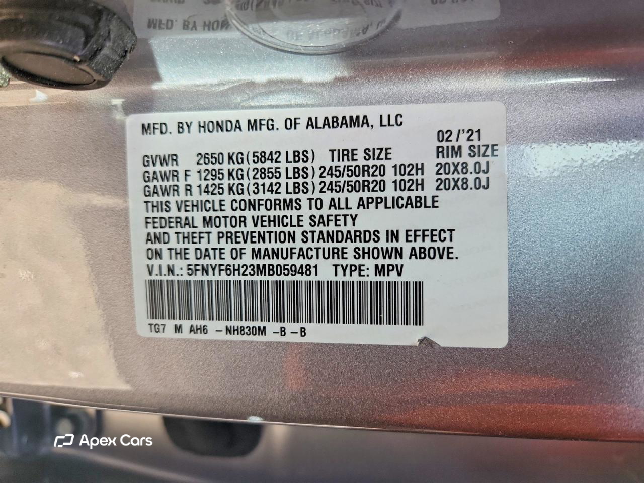 Honda Pilot 2021