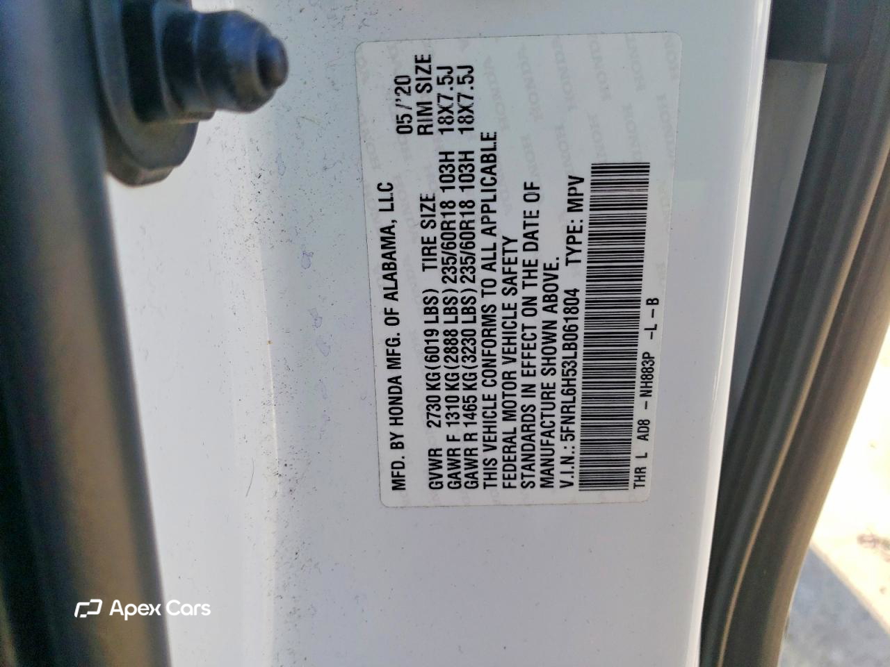 Honda Odyssey 2020