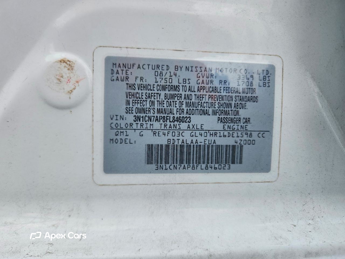 Nissan Versa 2015