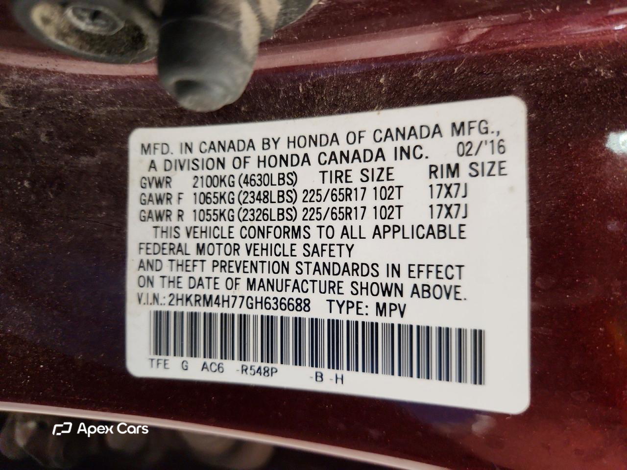 Honda CR-V 2016