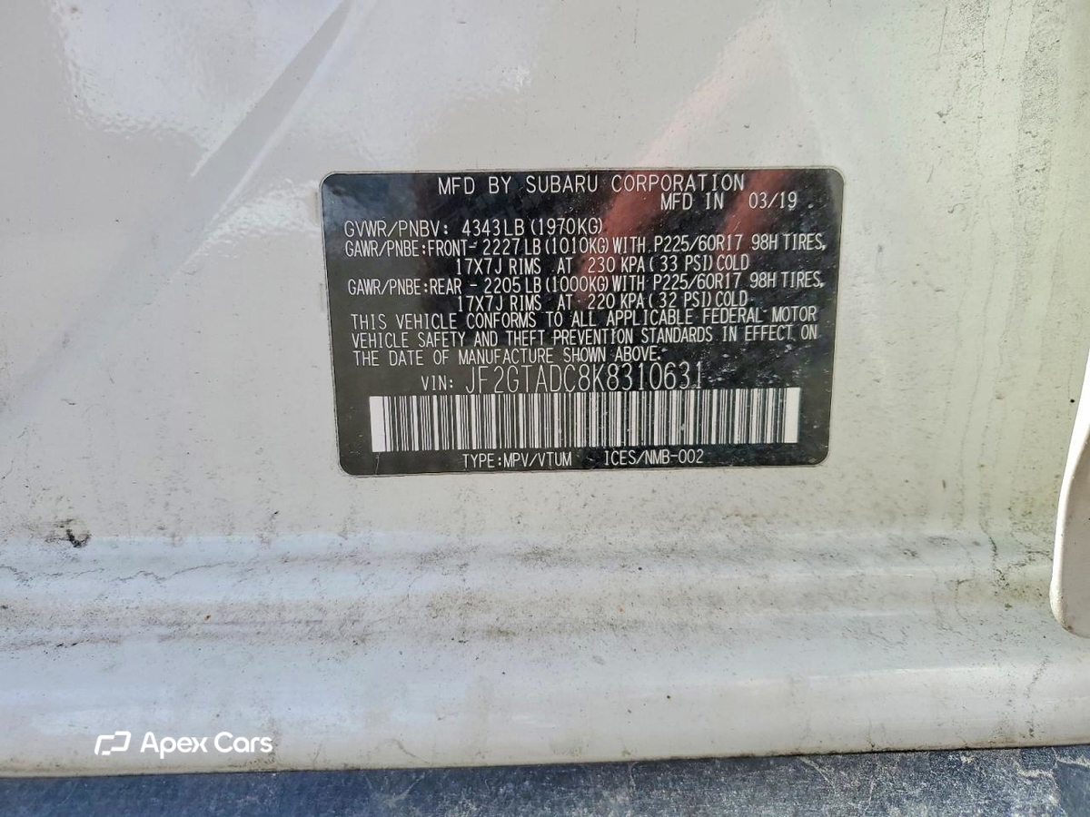 Subaru XV 2019