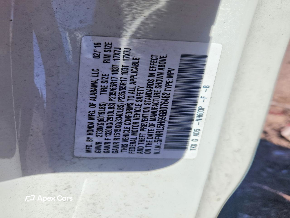 Honda Odyssey 2016