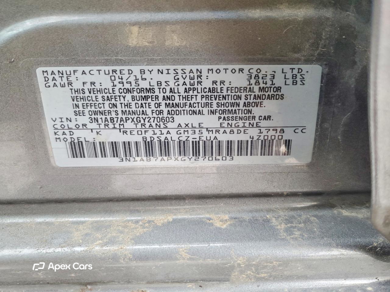 Nissan Sentra 2016