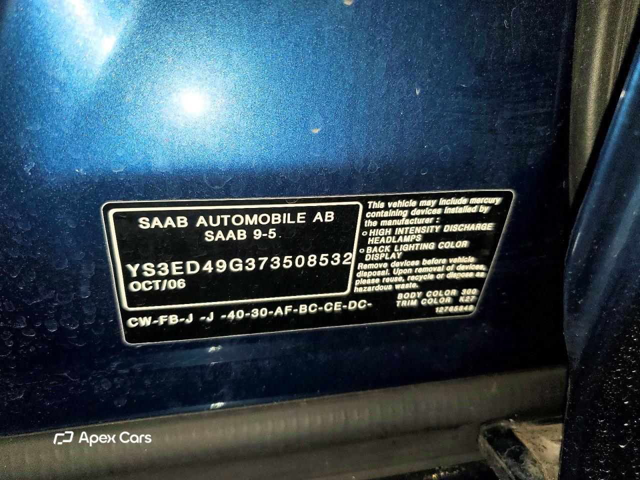 Saab 9-5 2007