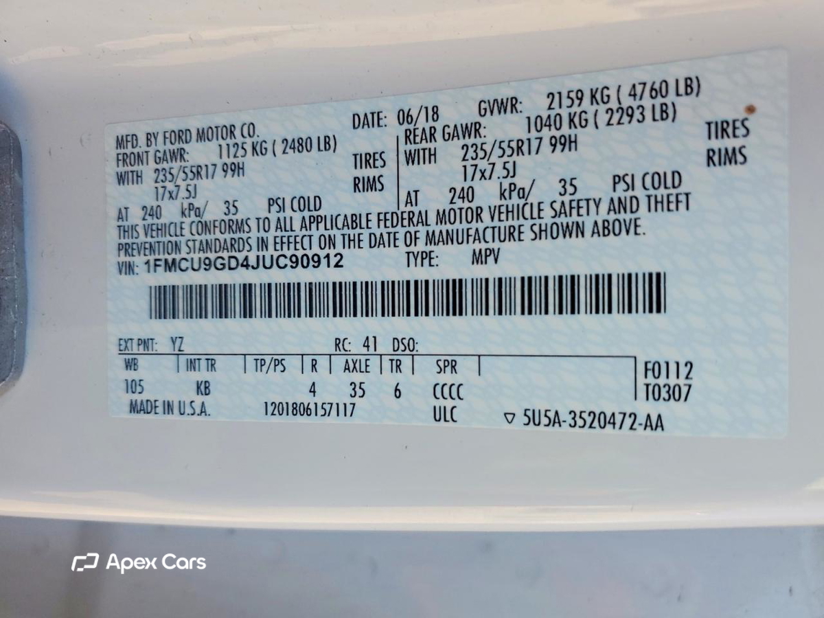 Ford Escape 2018