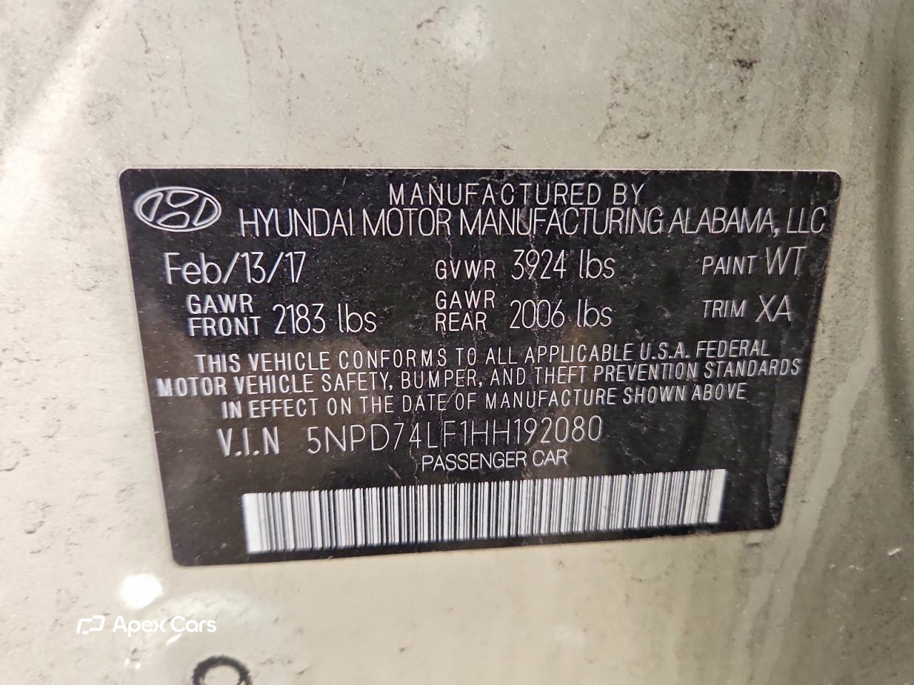 Hyundai Elantra 2017