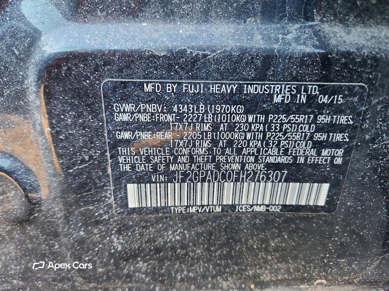 Subaru XV 2015