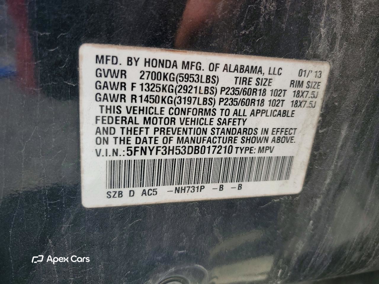 Honda Pilot 2013