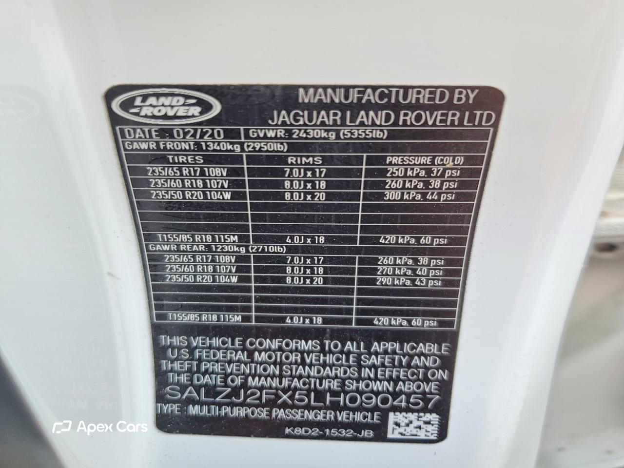 Land Rover Range Rover 2020