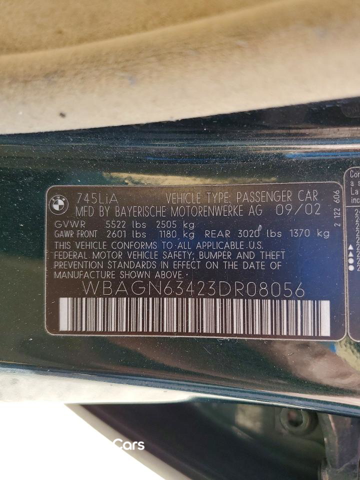 BMW Series 7 2003