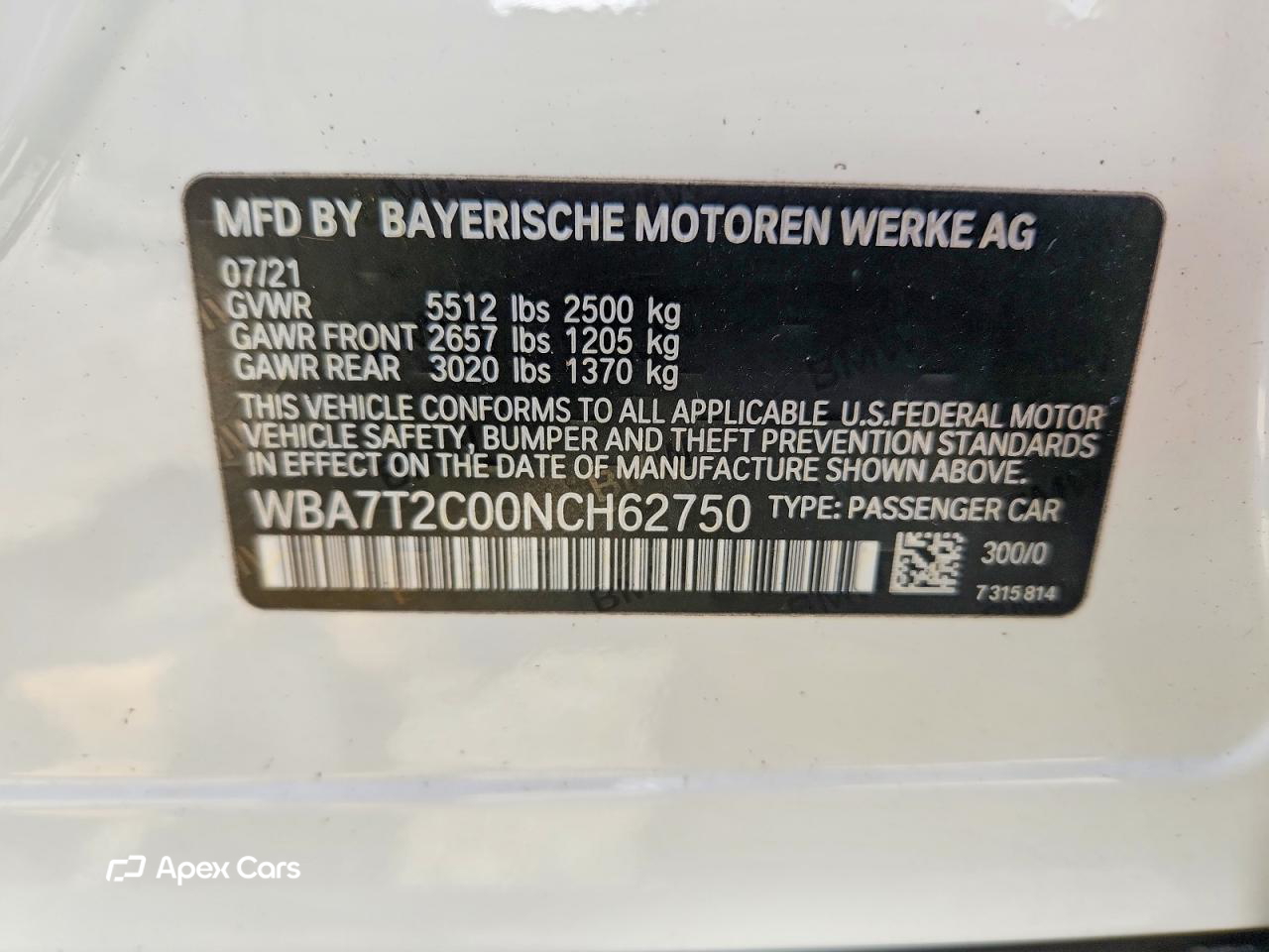 BMW Series 7 2022
