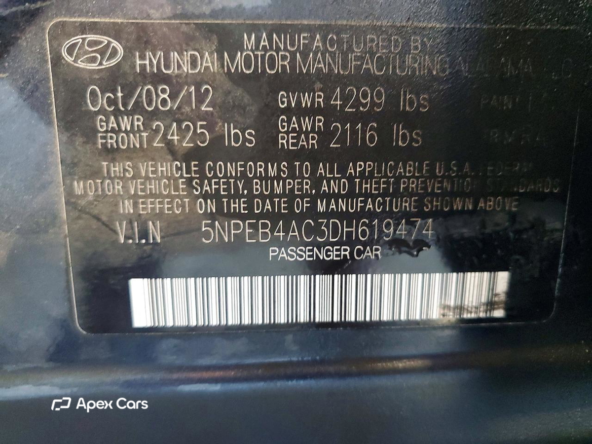 Hyundai Sonata 2013