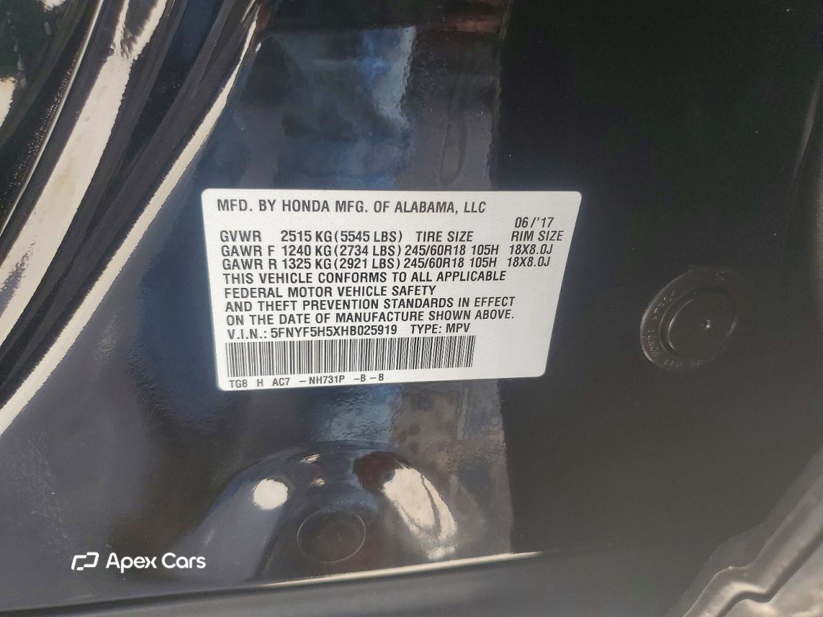 Honda Pilot 2017