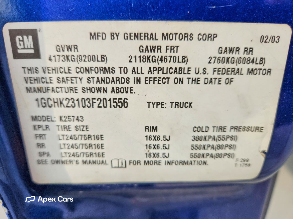 Chevrolet Silverado 2003