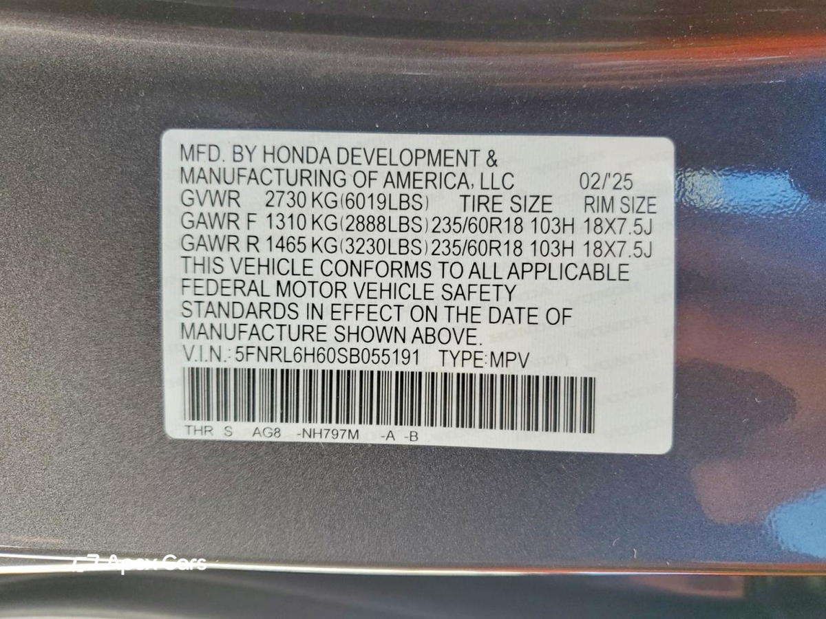 Honda Odyssey 2025