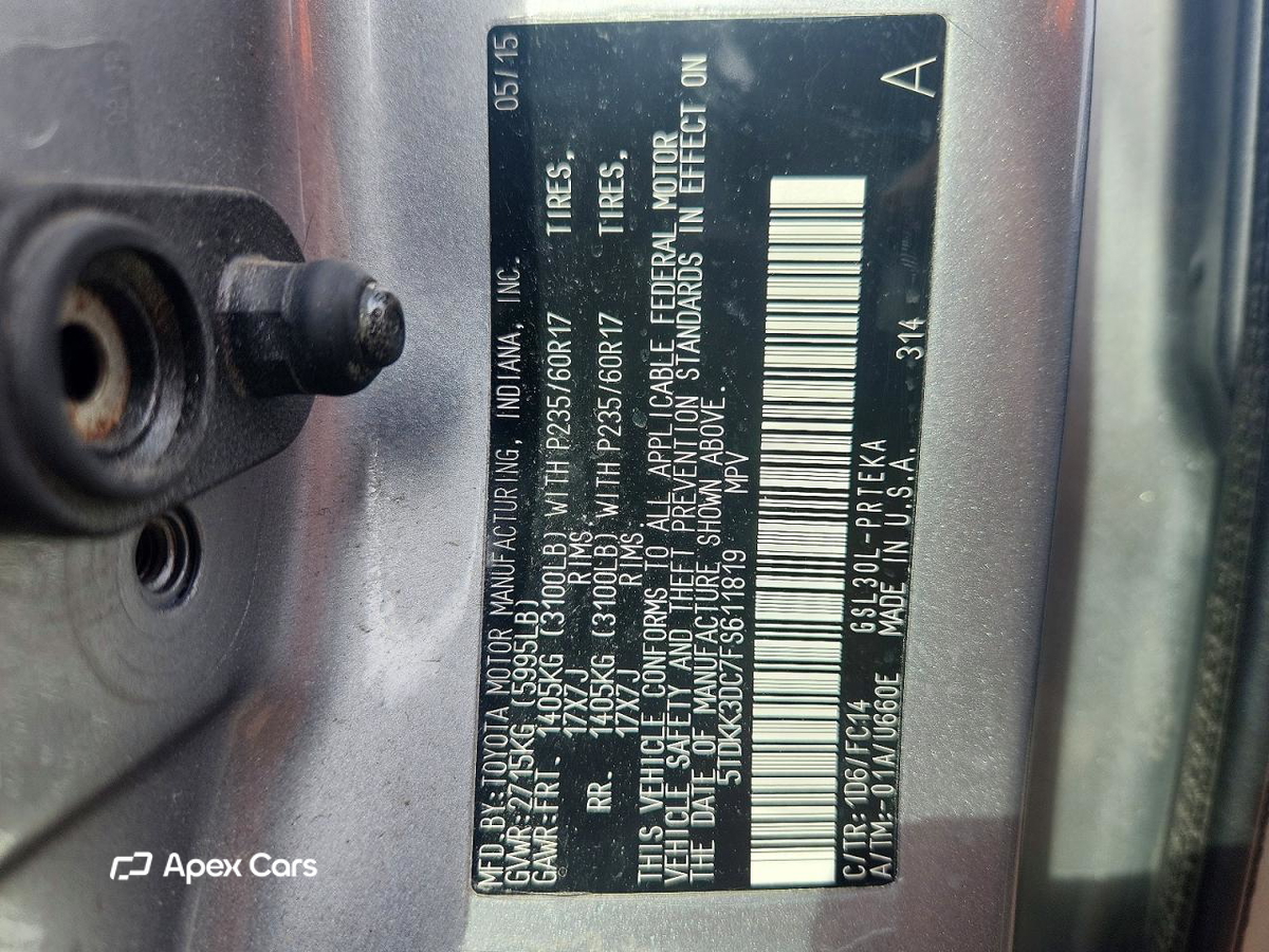 Toyota Sienna 2015