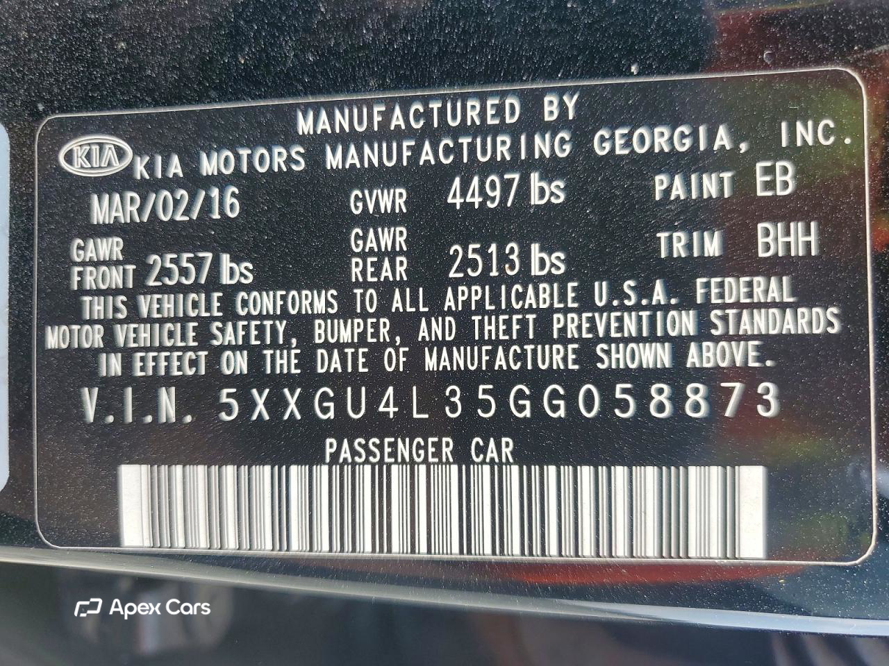 Kia Optima 2016
