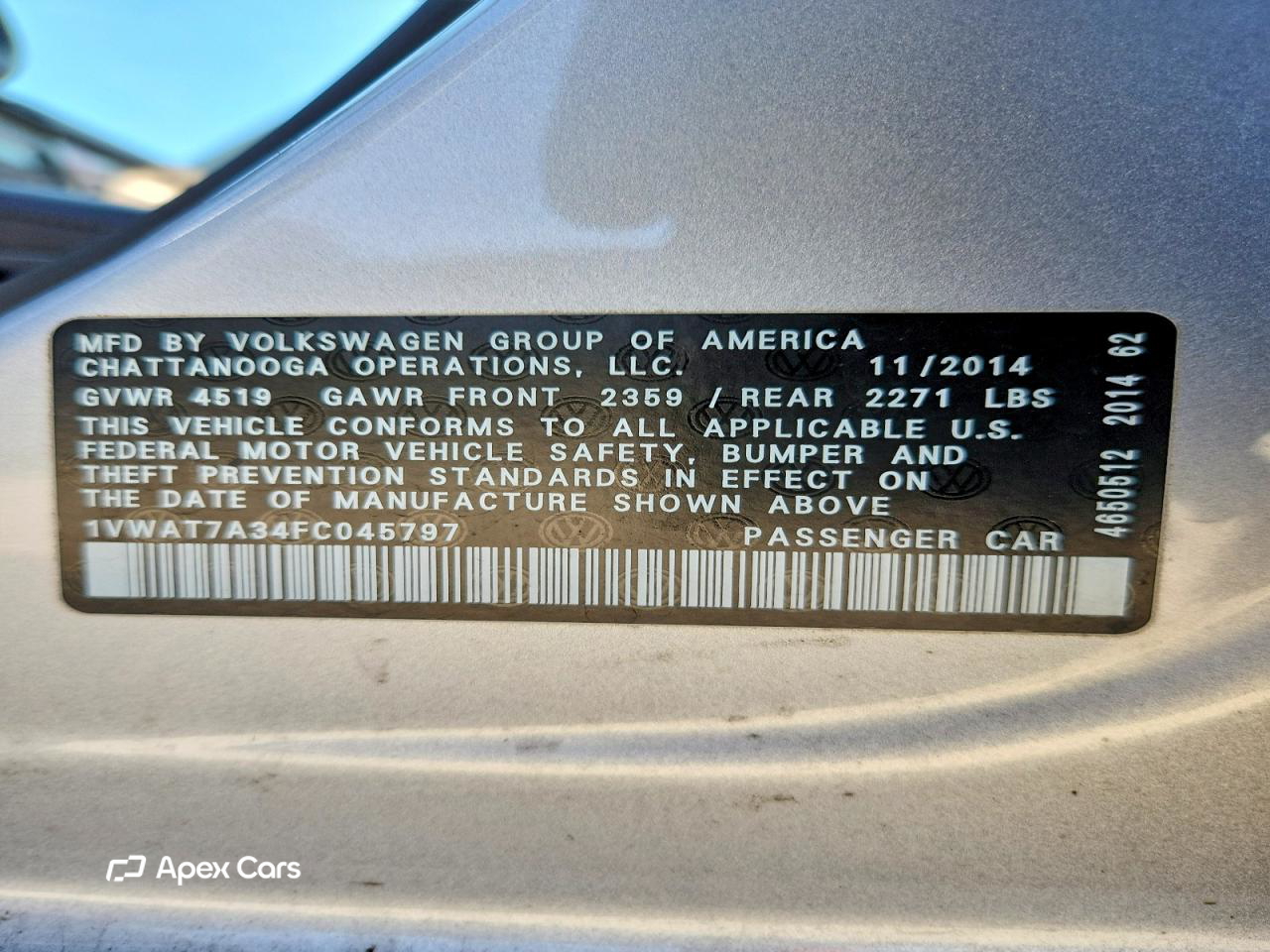 Volkswagen Passat 2015
