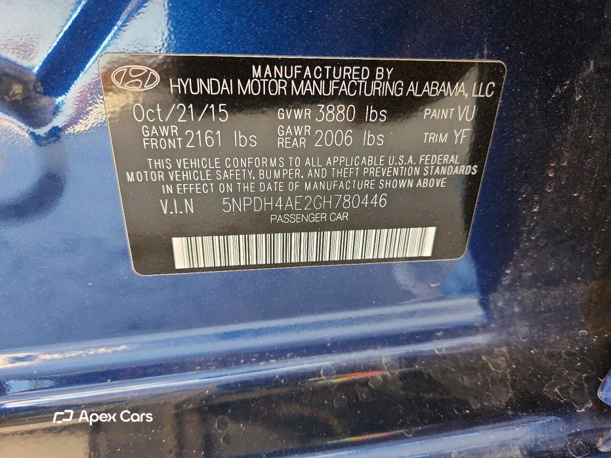 Hyundai Elantra 2016