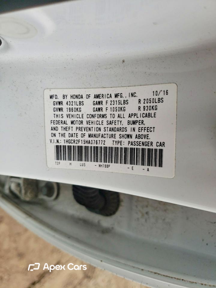Honda Accord 2017