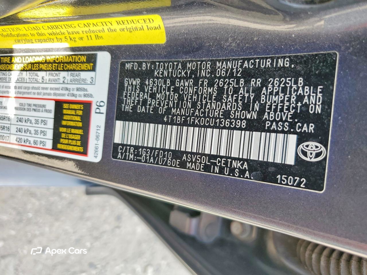 Toyota Camry 2012