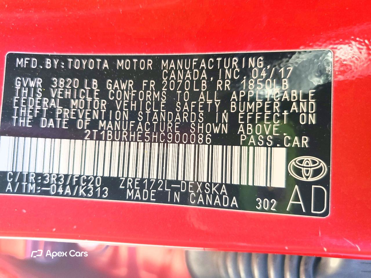 Toyota Corolla 2017