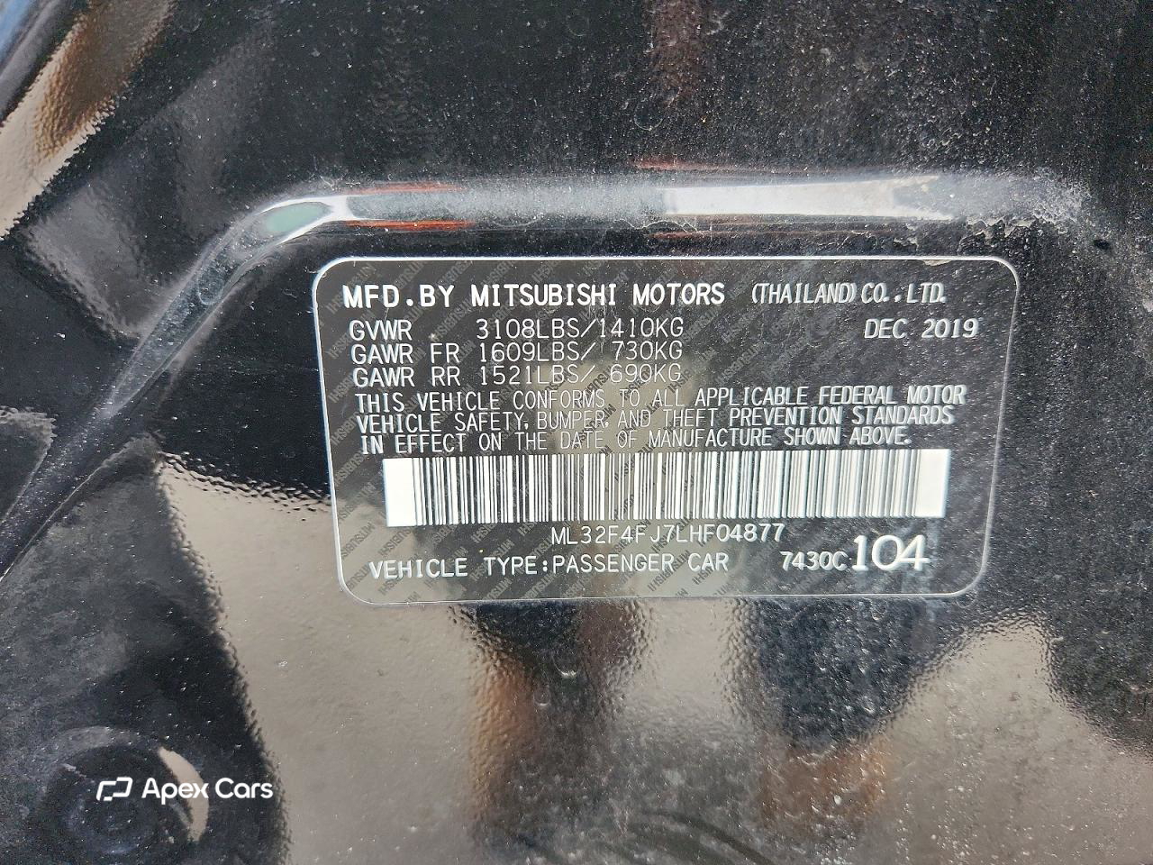 Mitsubishi Mirage 2020