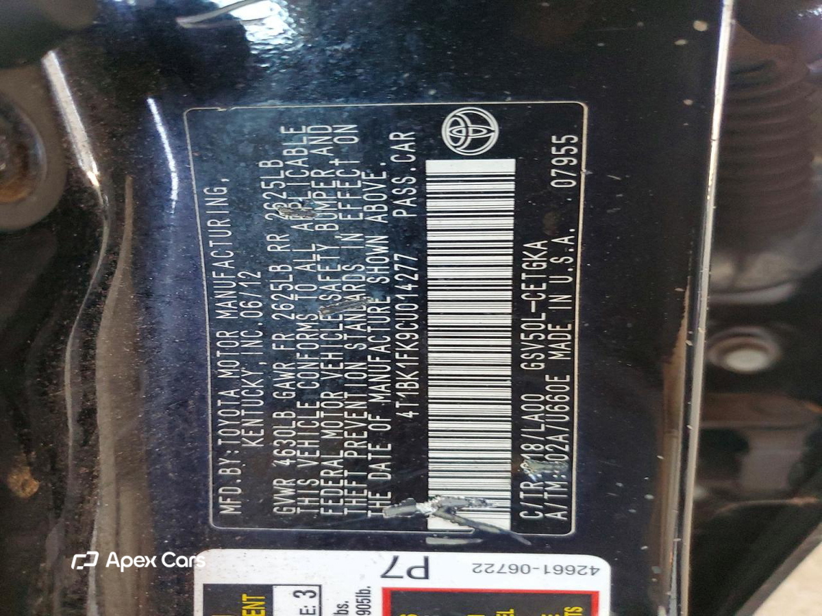 Toyota Camry 2012