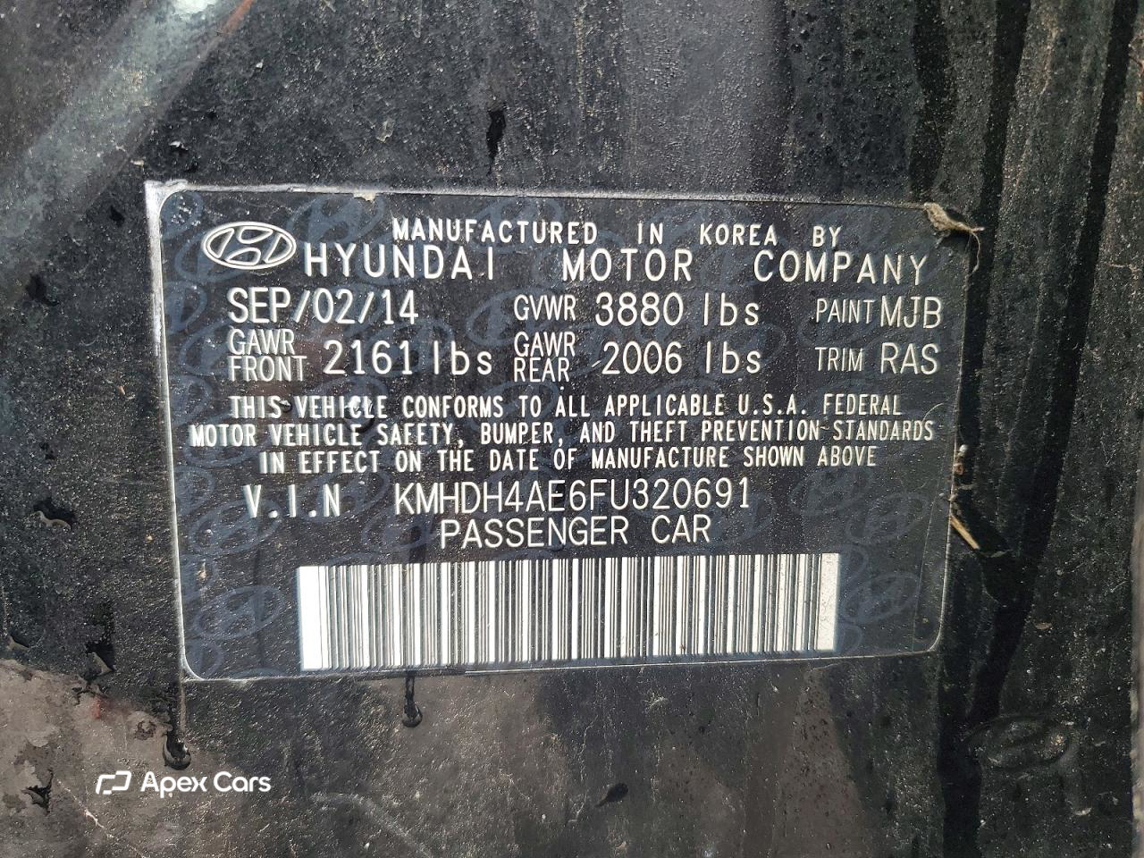 Hyundai Elantra 2015