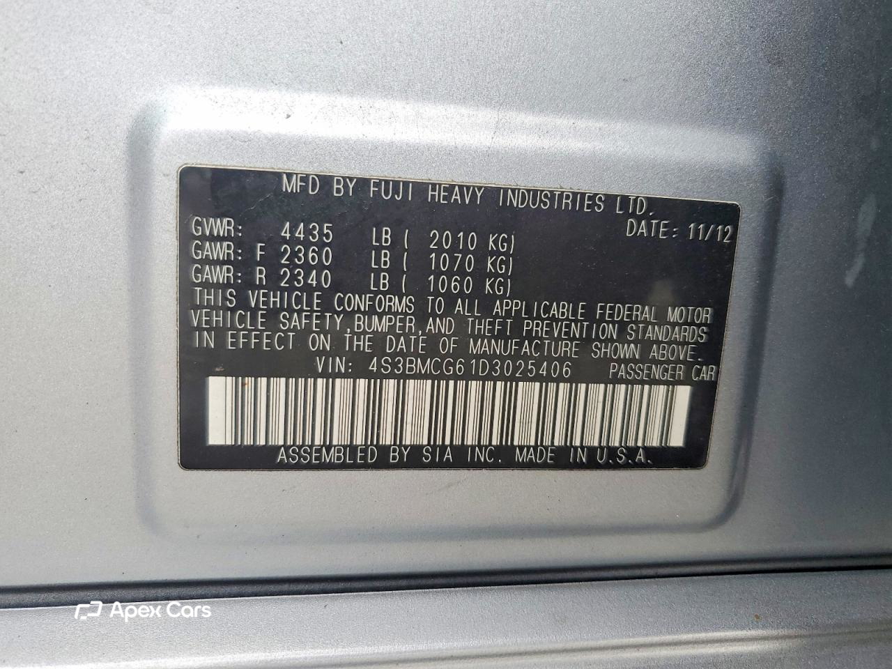Subaru Legacy 2013