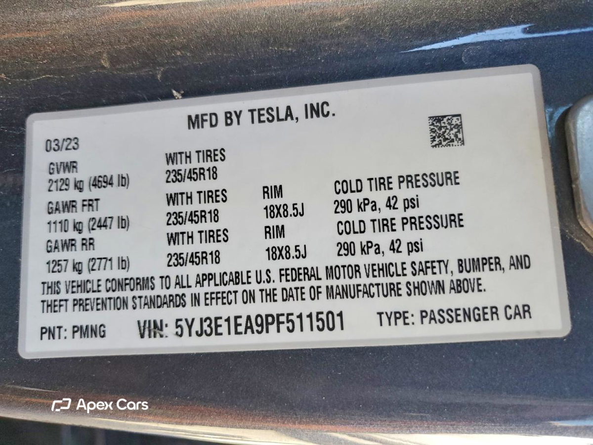 Tesla Model 3 2023