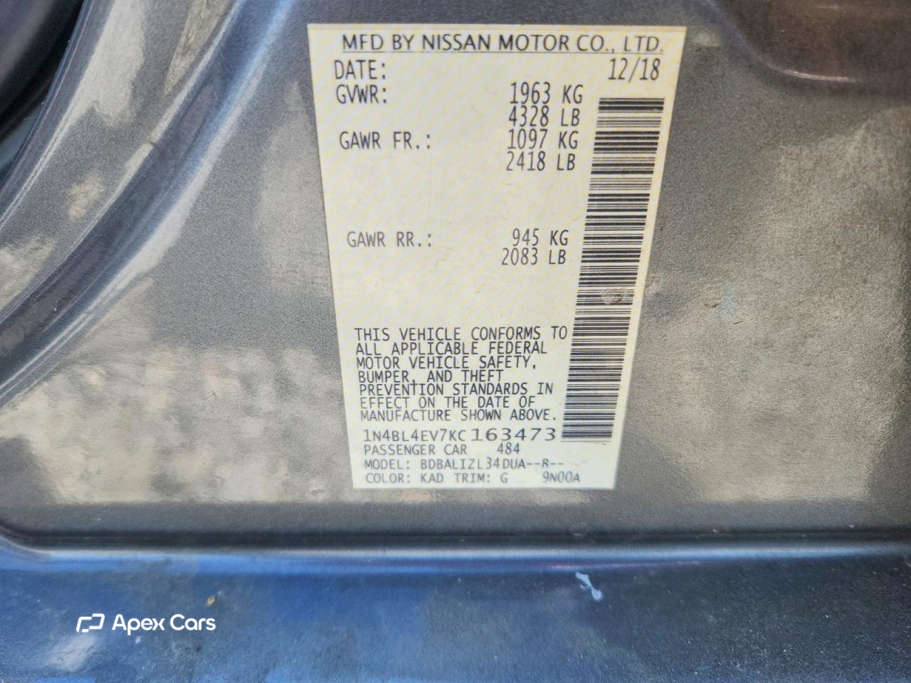 Nissan Altima 2019