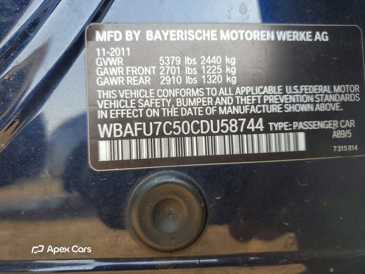 BMW Series 5 2012