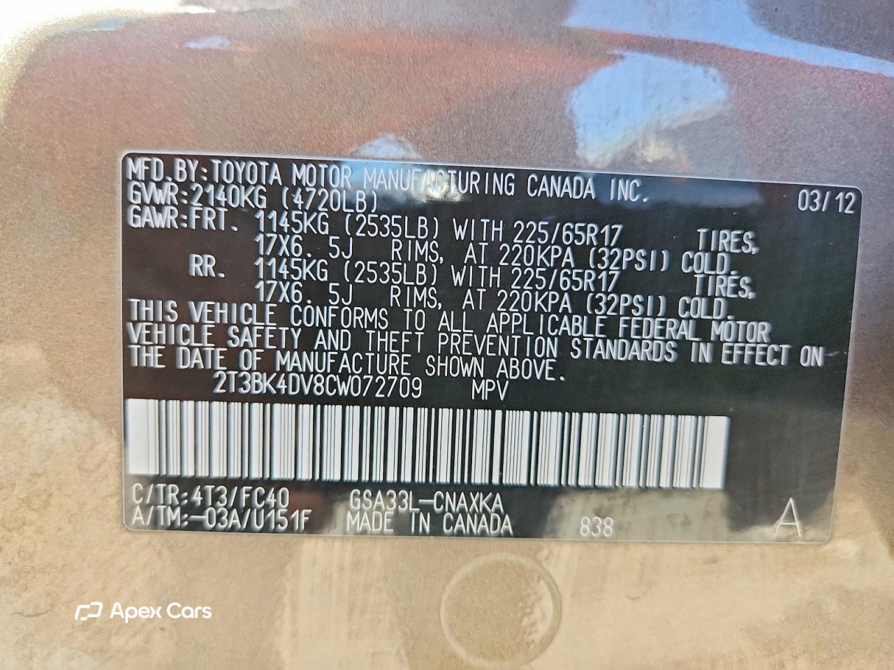 Toyota RAV 4 2012