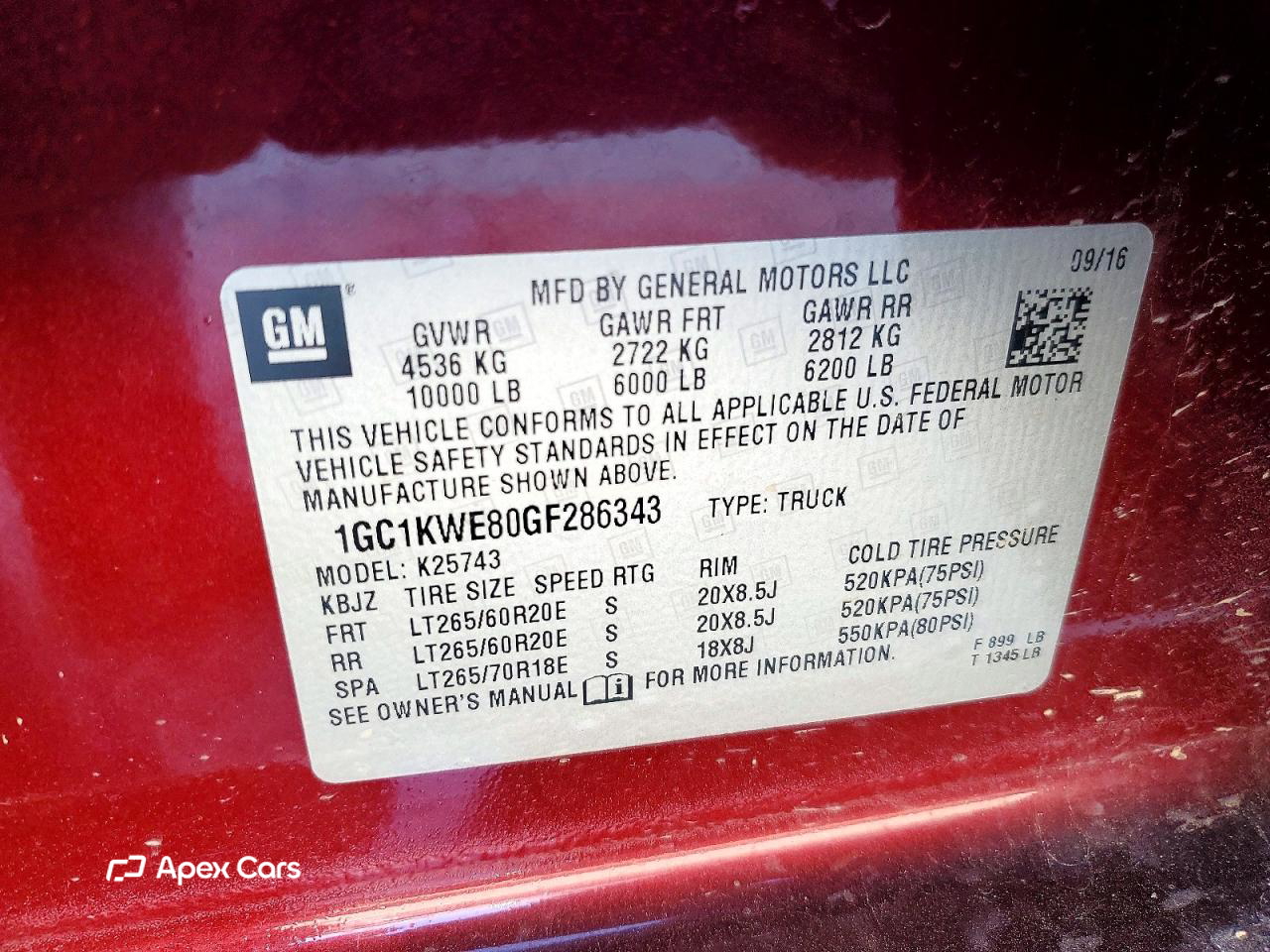 Chevrolet Silverado 2016