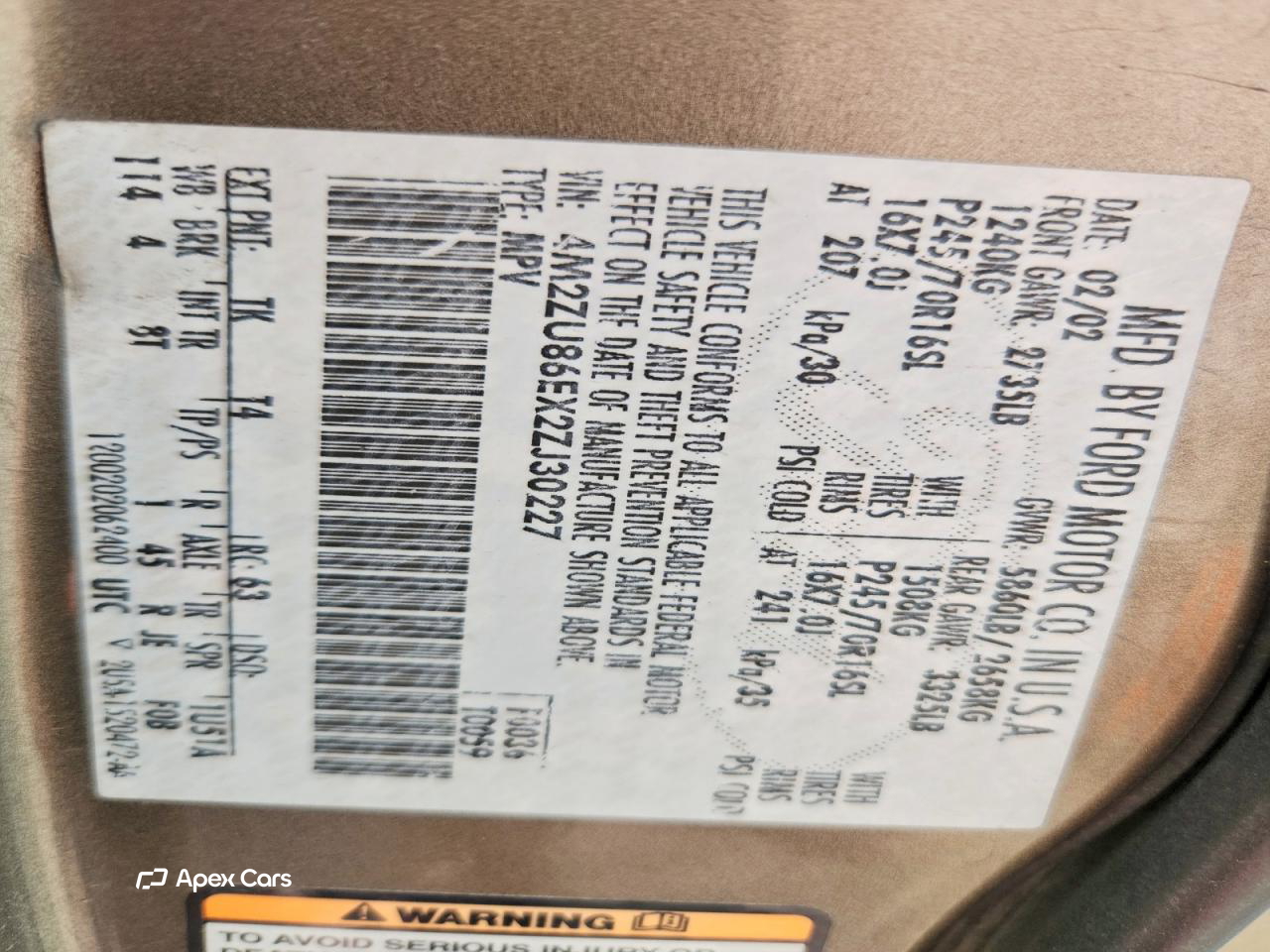 Mercury Mountaineer 2002