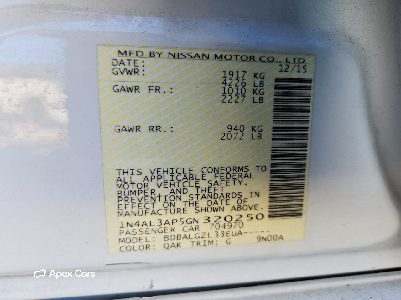 Nissan Altima 2016