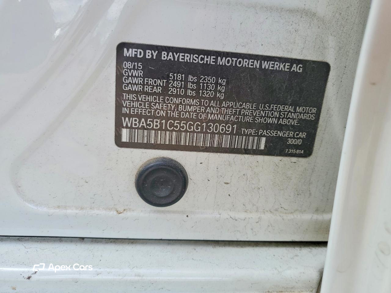 BMW Series 5 2016
