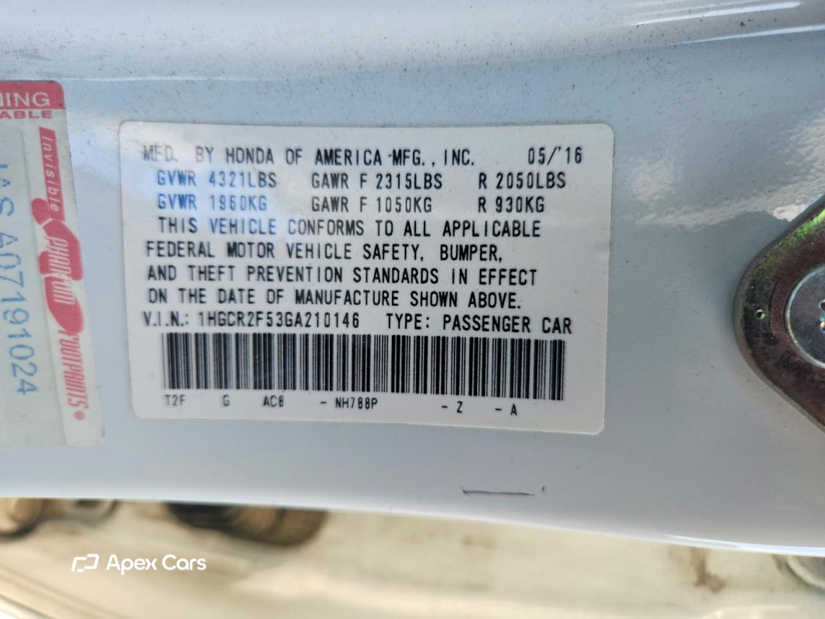 Honda Accord 2016