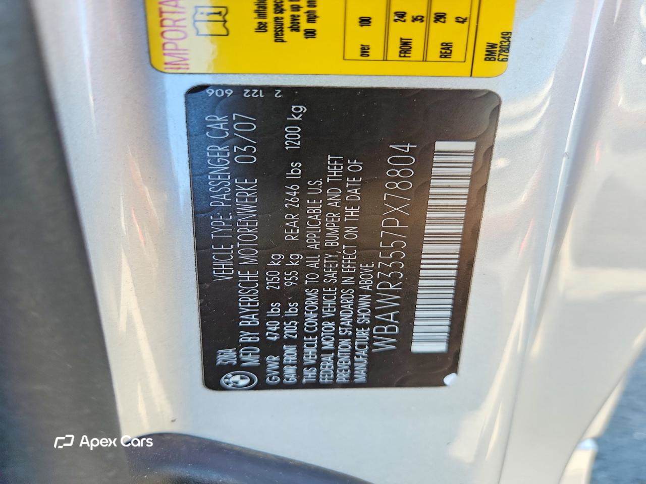 BMW Series 3 2007
