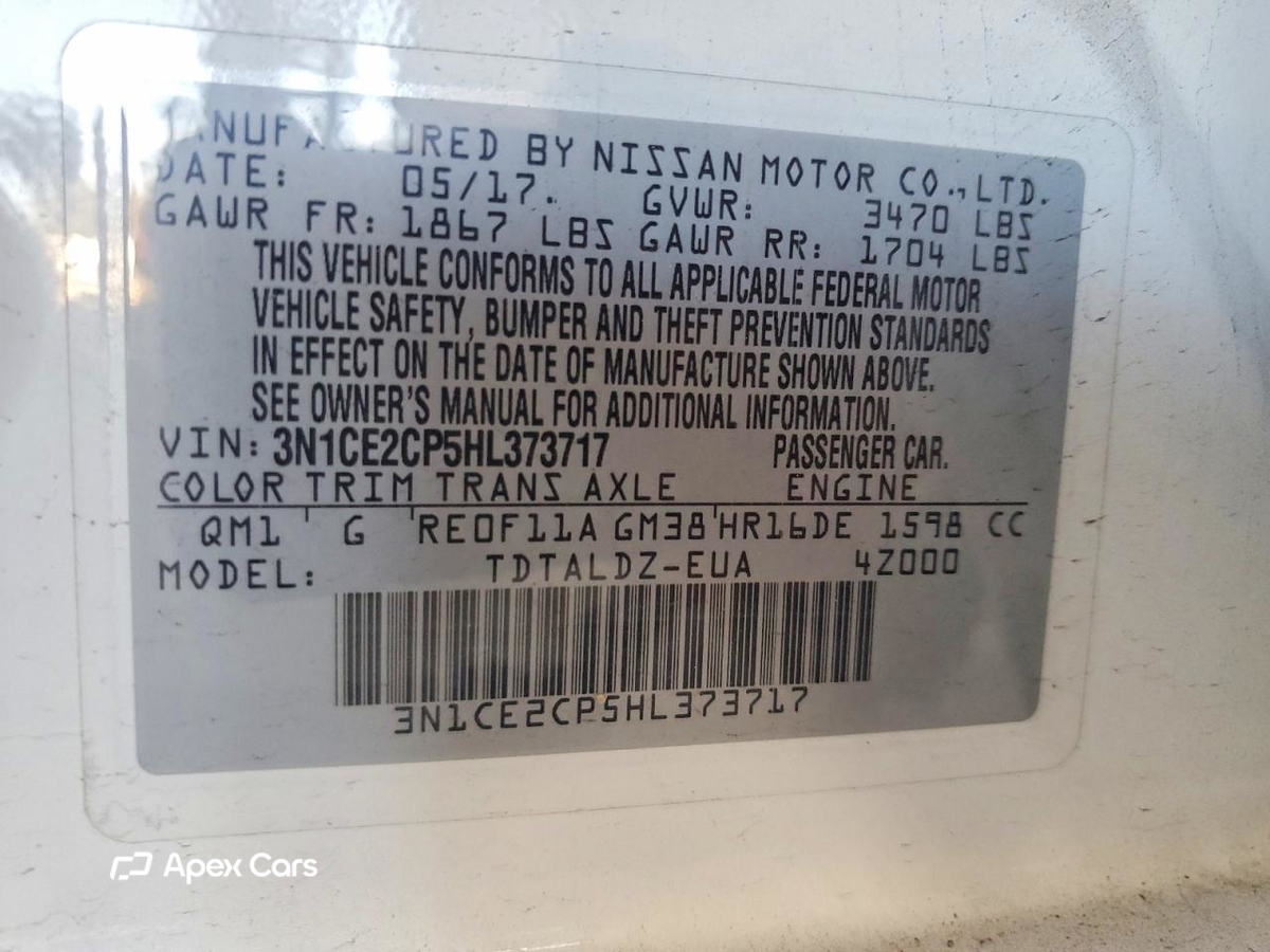 Nissan Versa 2017