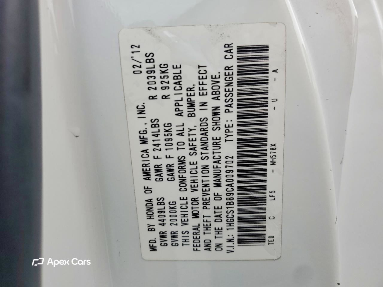 Honda Accord 2012