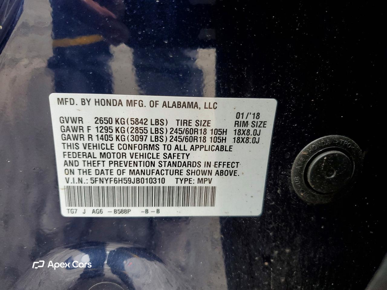 Honda Pilot 2018