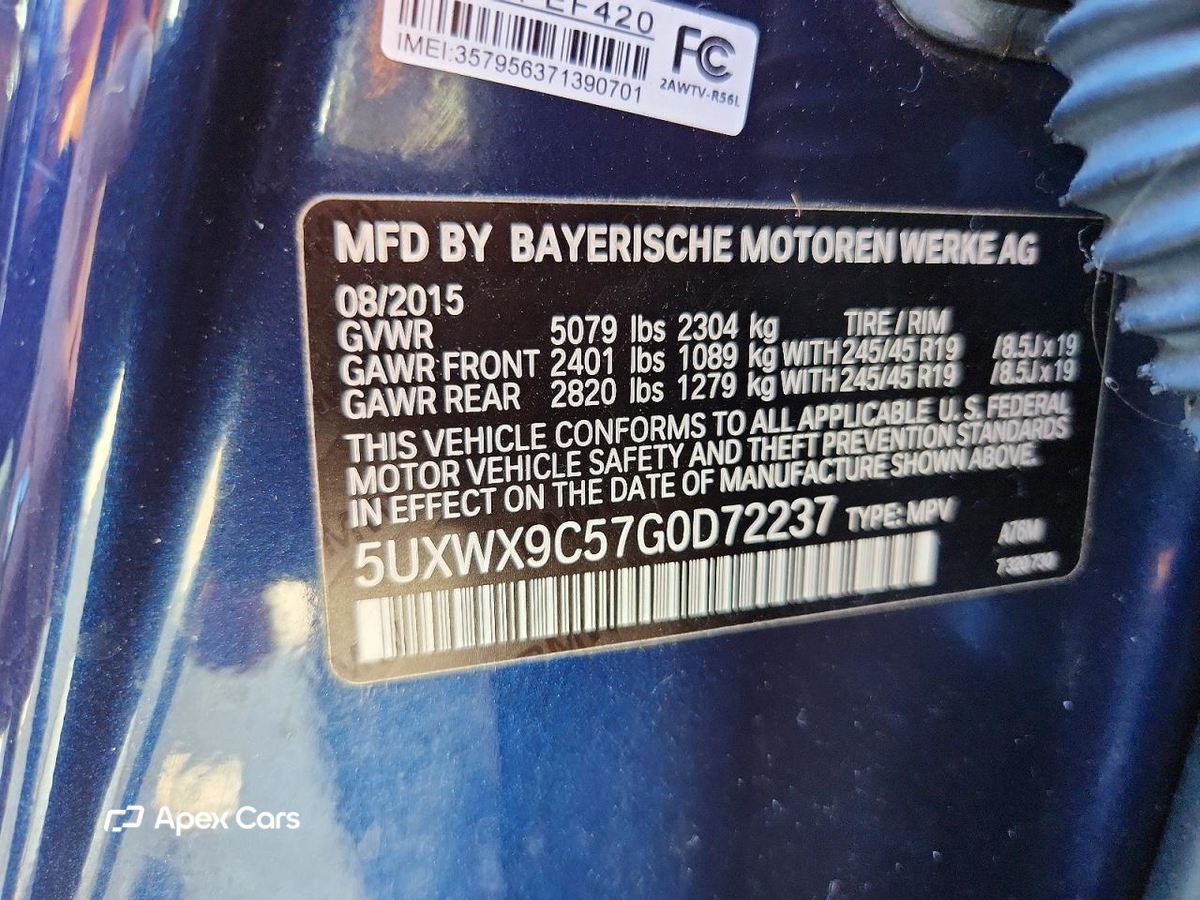 BMW X3 2016