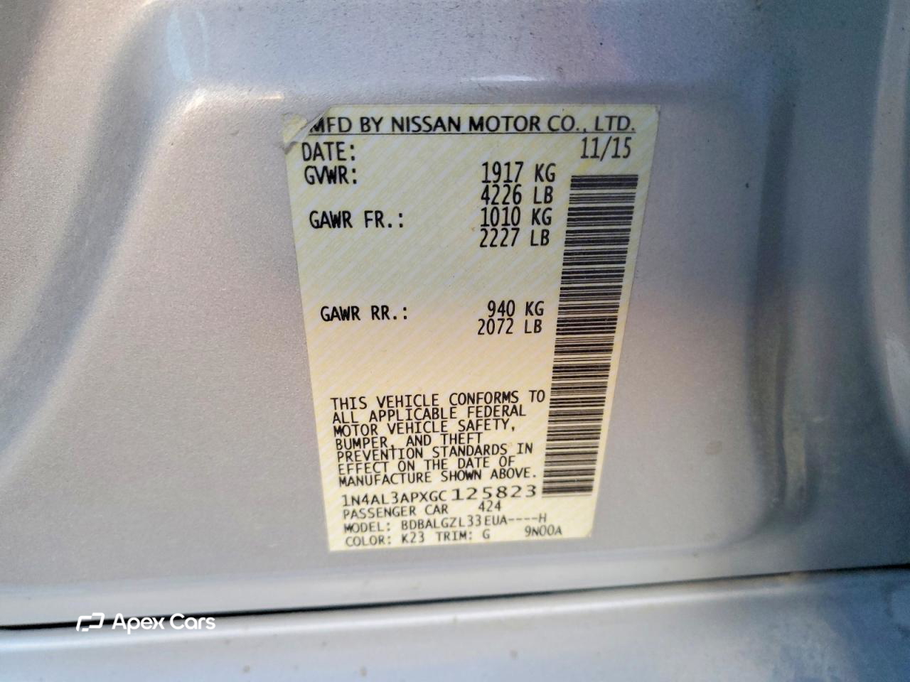 Nissan Altima 2016