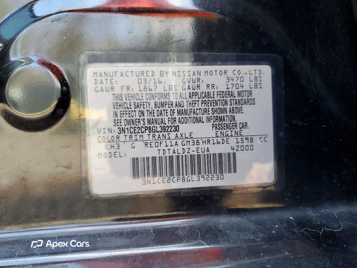 Nissan Versa 2016