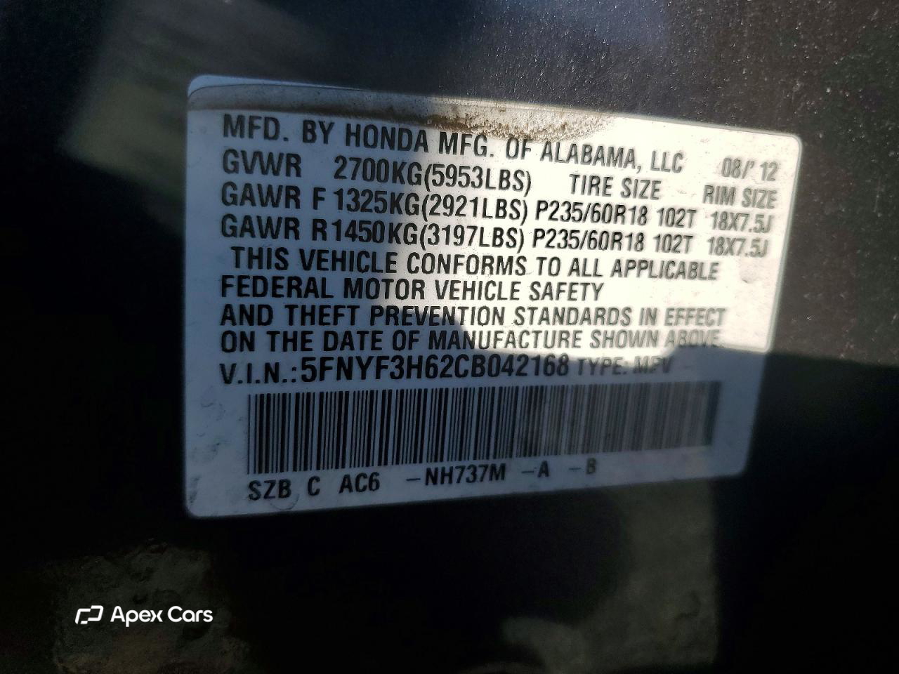 Honda Pilot 2012