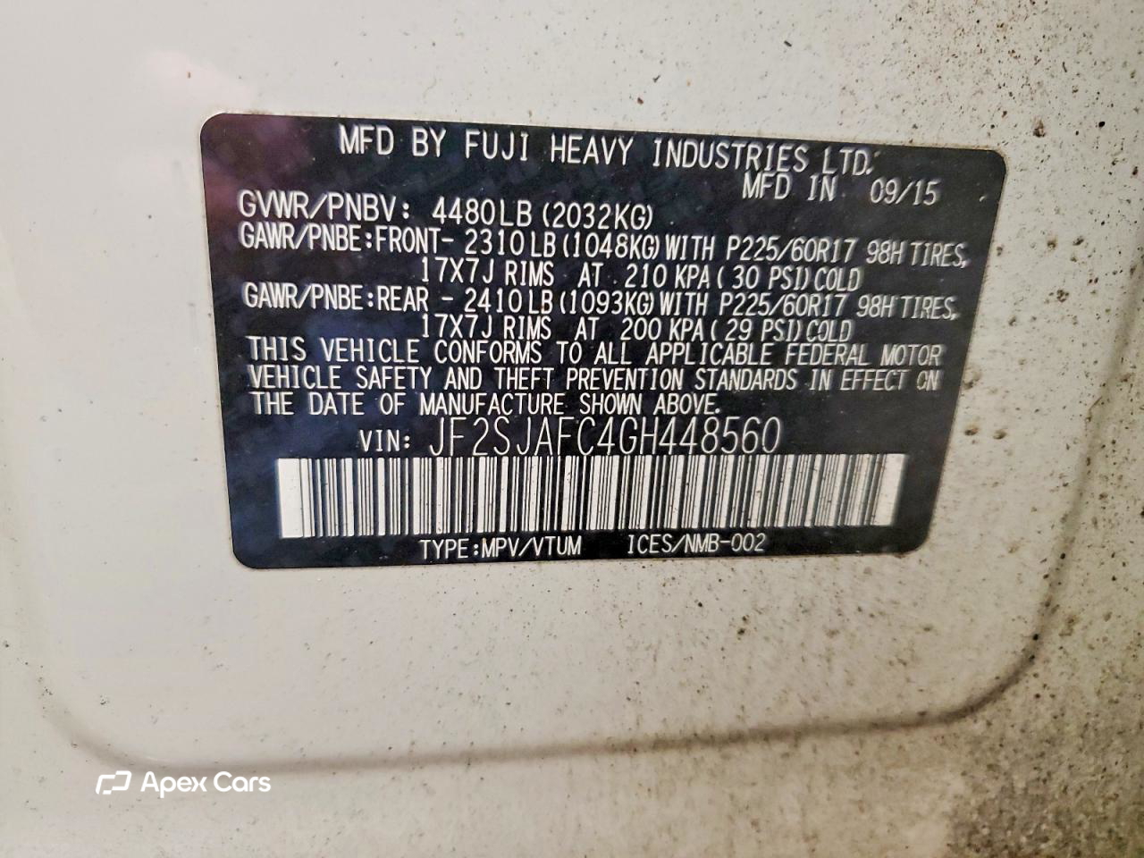 Subaru Forester 2016