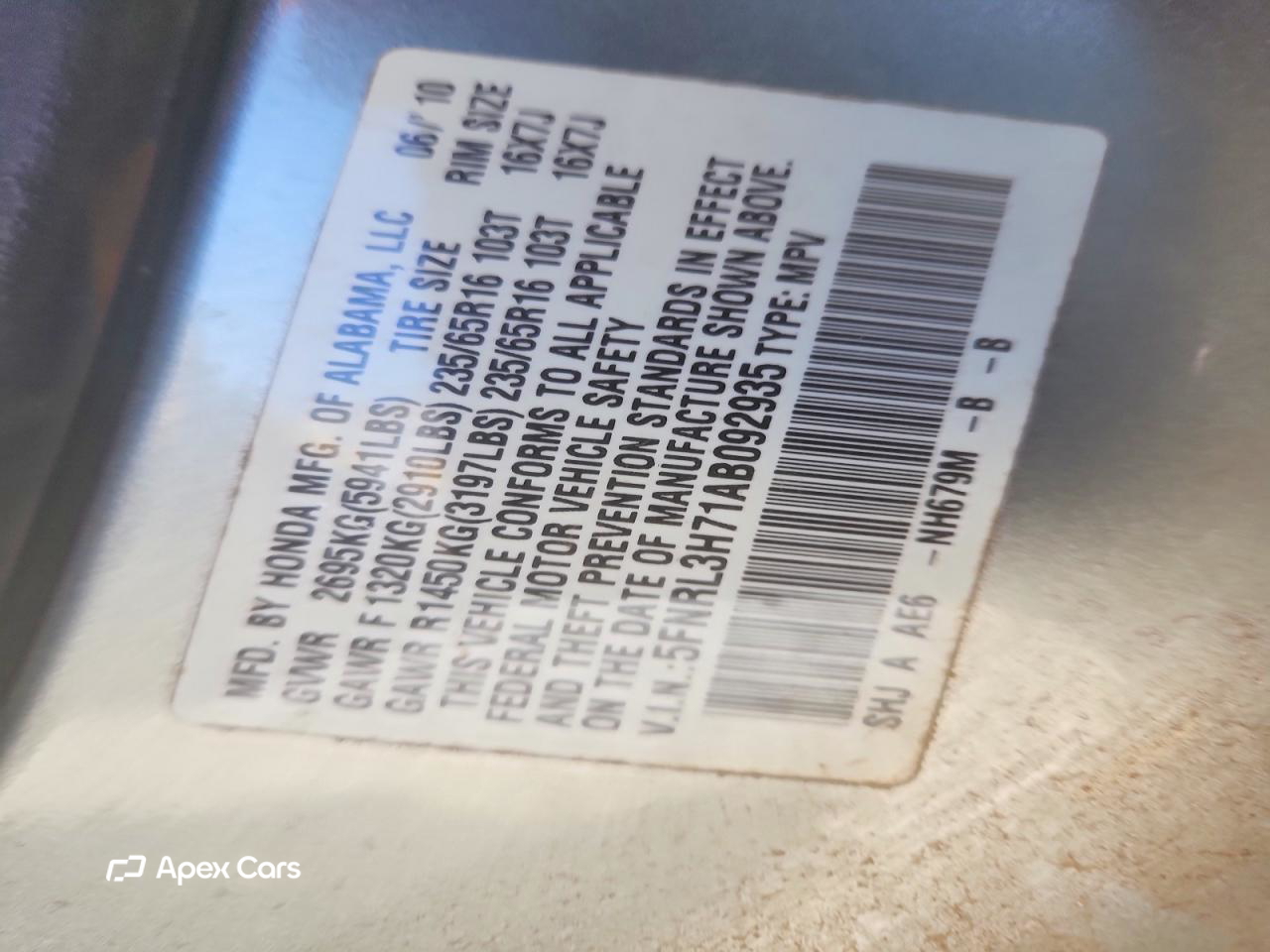 Honda Odyssey 2010